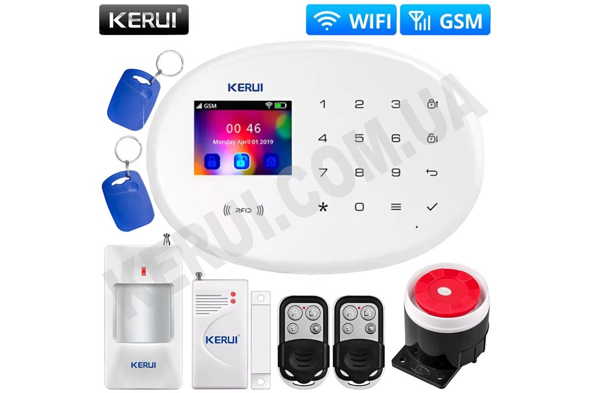 RK WG520TRU106 新品未使用 KERUI.COM.UA | GSM / WIFI Сигналізація KERUI W20 Купити в Україні