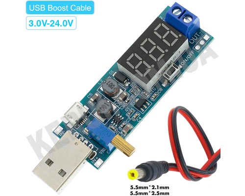 Модуль - Перетворювач: USB 5V TO DC 3...24V