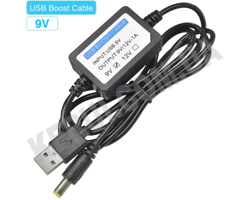 USB Кабель - Перетворювач: USB 5V to DC 9V