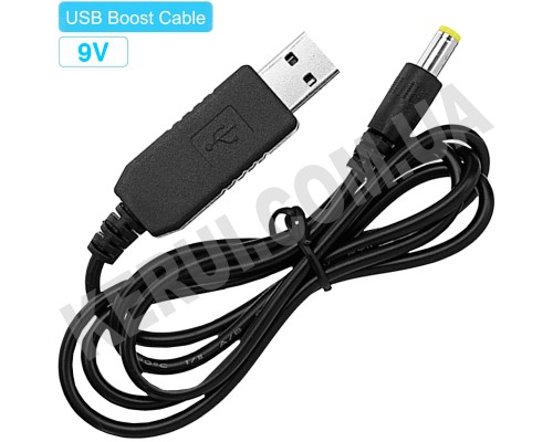 USB Кабель - Перетворювач: USB 5V to DC 9V