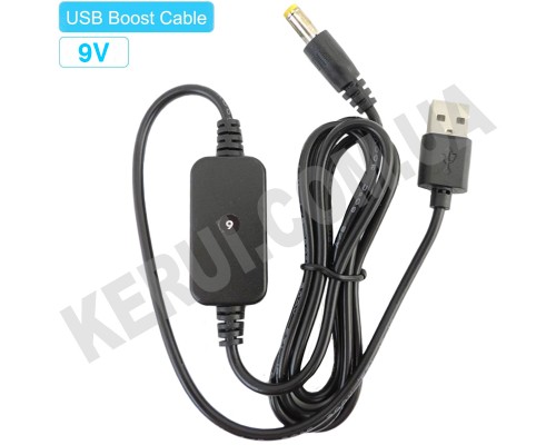 USB Кабель - Перетворювач: USB 5V to DC 9V
